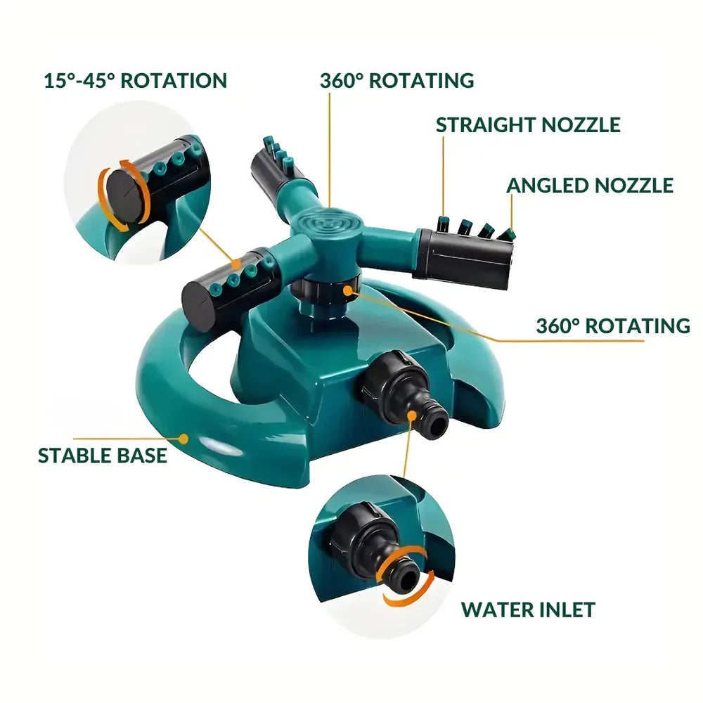 360° Rotation Multi-Purpose Sprinkler